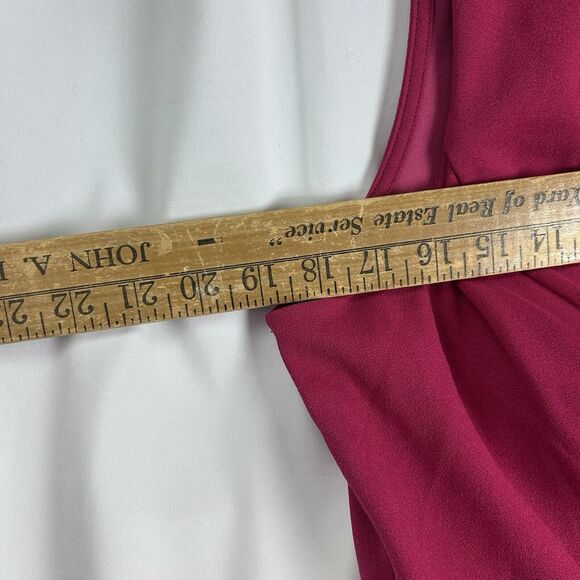 Fortune + Ivy  Dress Ruffle Front and Bottom Size XL Raspberry violet Sleeveles - Picture 7 of 8